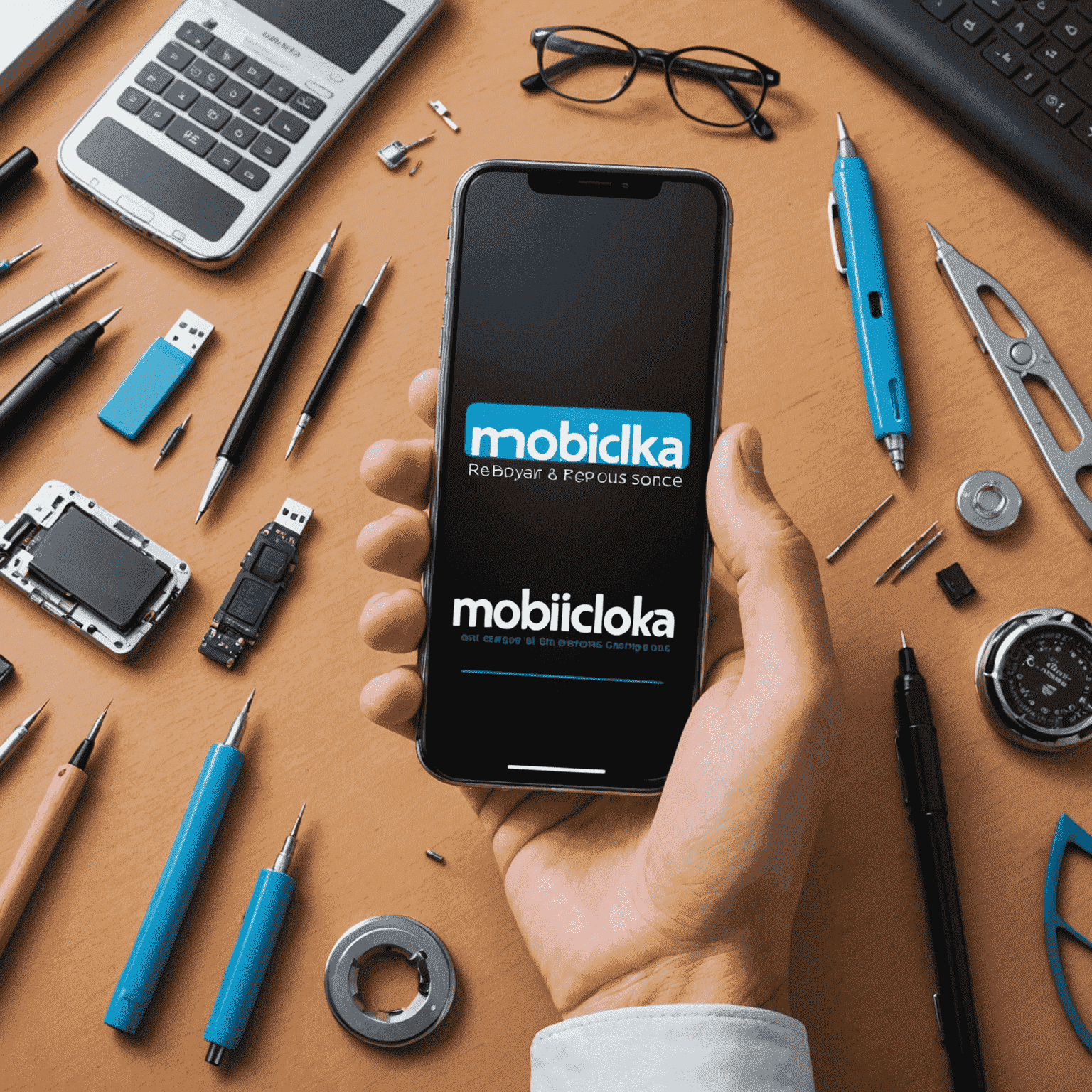 شعار mobicolka.com - خدمة إصلاح الهواتف