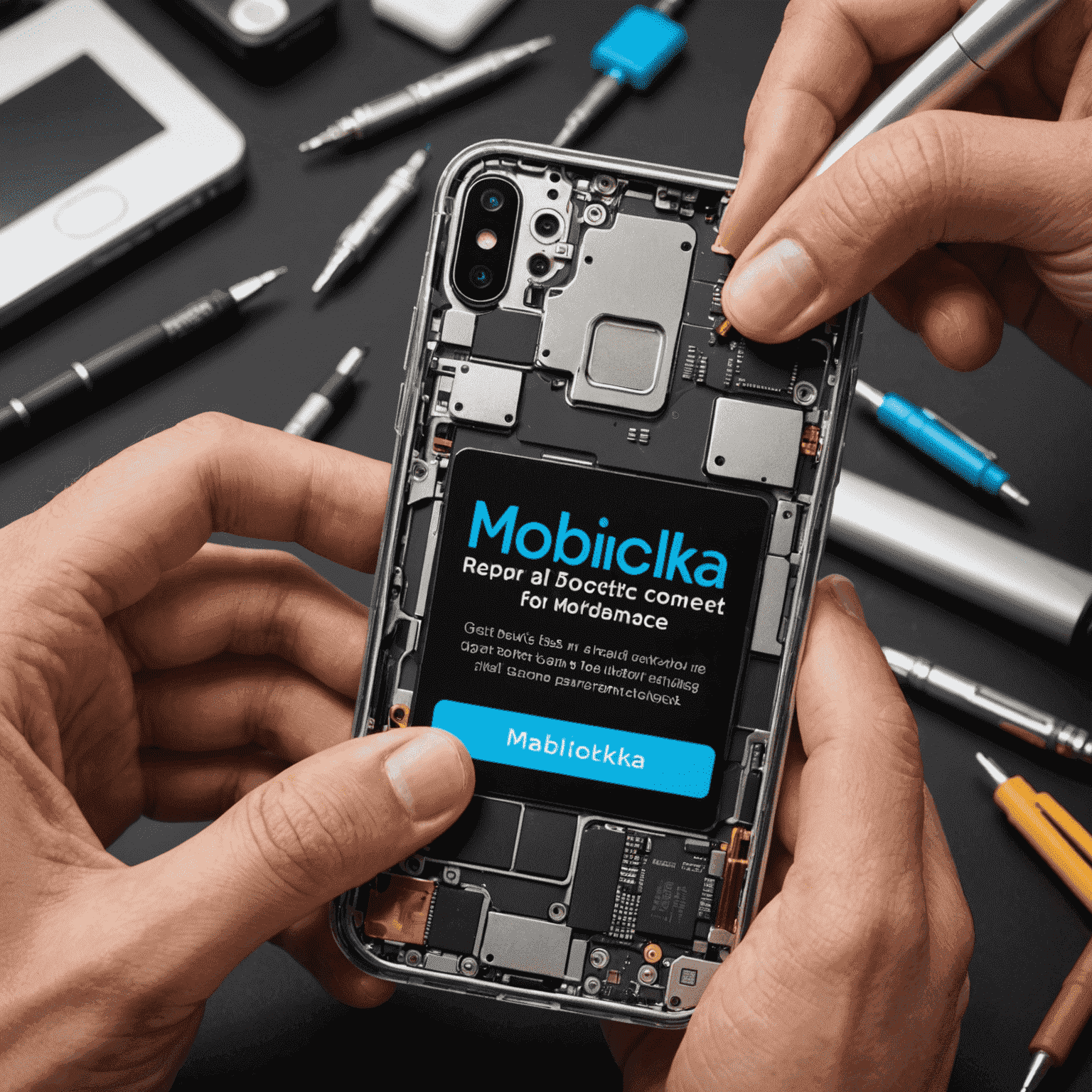 شعار mobicolka.com - خدمة إصلاح الهواتف